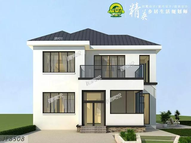 90后都開始建別墅了，二層現(xiàn)代極簡(jiǎn)別墅設(shè)計(jì)圖推薦，30萬搞定