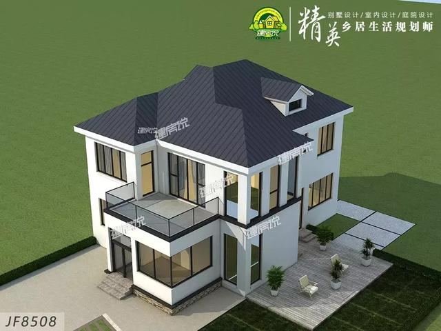 90后都開始建別墅了，二層現(xiàn)代極簡(jiǎn)別墅設(shè)計(jì)圖推薦，30萬搞定