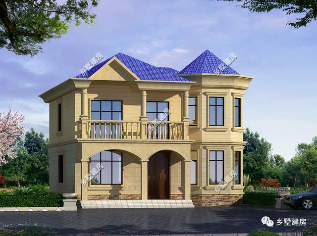 10.5X10.6的農(nóng)村二層別墅設(shè)計(jì)圖，外觀俊俏，非常適合農(nóng)村！