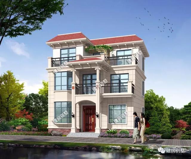 3棟建在浙江農(nóng)村的別墅設(shè)計(jì)圖，第二棟帶地下室，很豪華