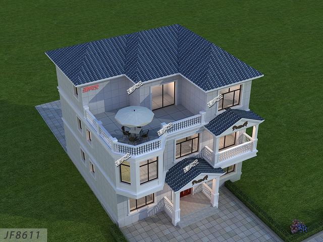 126平獨(dú)棟豪宅設(shè)計(jì)圖，35萬建成村里一枝花，圖紙快快收藏好