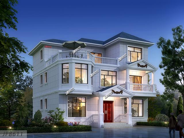 126平獨(dú)棟豪宅設(shè)計(jì)圖，35萬建成村里一枝花，圖紙快快收藏好