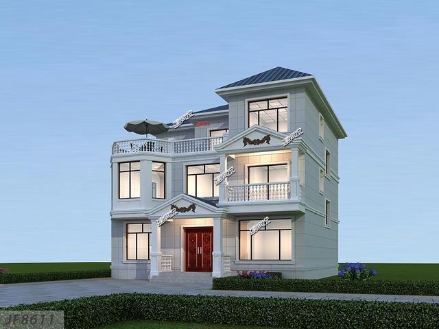 126平獨(dú)棟豪宅設(shè)計(jì)圖，35萬建成村里一枝花，圖紙快快收藏好