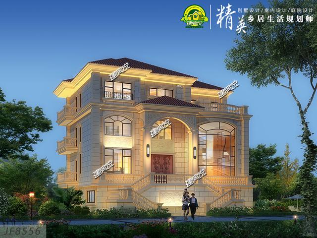 豪華別墅設(shè)計(jì)圖，江西土豪怒砸一百萬蓋別墅，可別被福建人給比了下去