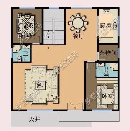 二層自建房屋設計圖，回鄉(xiāng)蓋一棟養(yǎng)老別墅，占地不大省錢又舒心
