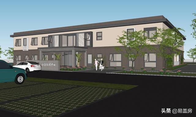 田園主題酒店設(shè)計(jì)圖紙，兩層蓋出5層的豐富功能