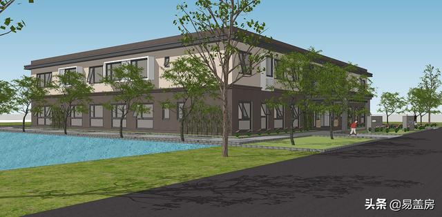 田園主題酒店設(shè)計(jì)圖紙，兩層蓋出5層的豐富功能