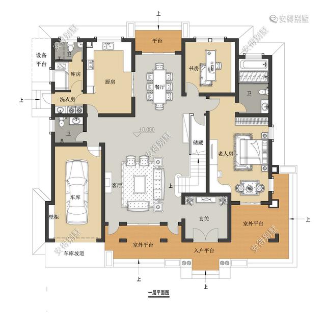 一棟氣派的2層歐式別墅設(shè)計圖，居住舒適外觀驚艷，眾人夸贊！