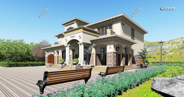 一棟氣派的2層歐式別墅設(shè)計圖，居住舒適外觀驚艷，眾人夸贊！