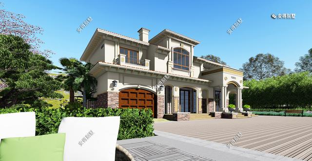 一棟氣派的2層歐式別墅設(shè)計圖，居住舒適外觀驚艷，眾人夸贊！