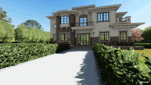 一棟氣派的2層歐式別墅設(shè)計圖，居住舒適外觀驚艷，眾人夸贊！