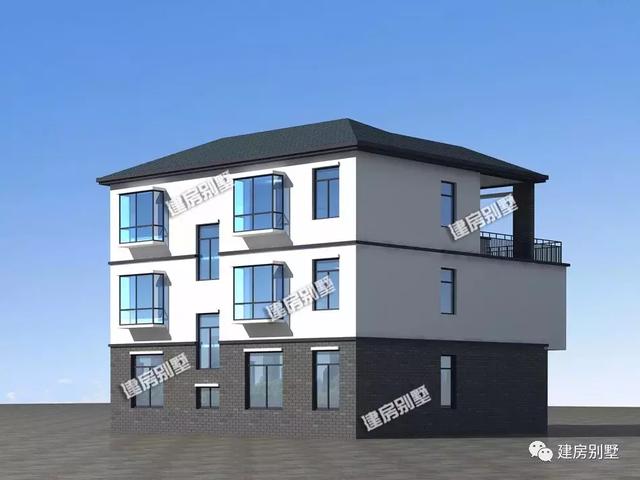 新中式風(fēng)格農(nóng)村別墅設(shè)計(jì)圖，12×10.8米配健身房和車庫(kù)