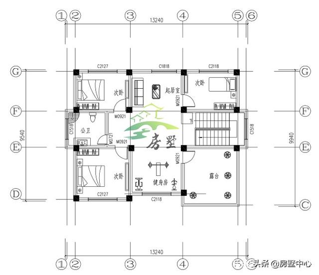 八角窗設計的客廳餐廳別墅設計圖，體驗不一樣的生活環(huán)境