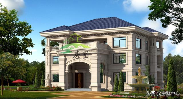 美觀別墅設(shè)計圖，堂屋的設(shè)計非常符合南方的習(xí)俗，外觀豪華大氣