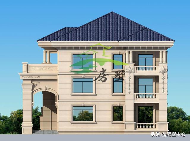 美觀別墅設(shè)計圖，堂屋的設(shè)計非常符合南方的習(xí)俗，外觀豪華大氣