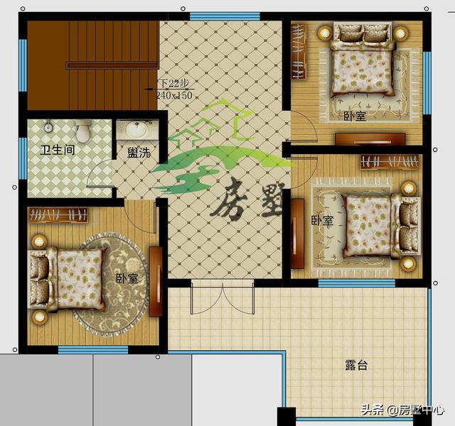 布置堂屋的歐式別墅設(shè)計圖，滿足各地的風俗習慣，讓生活更加完美