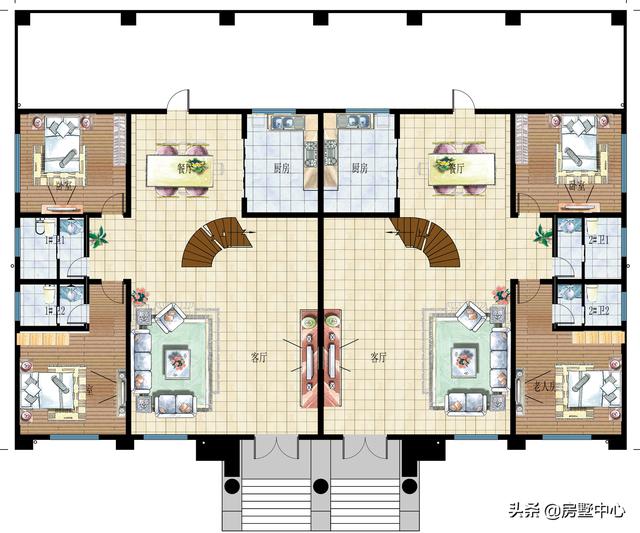 辛辛苦苦的一年過去了，兩兄弟雙拼別墅設計圖推薦，開開心心過個好年