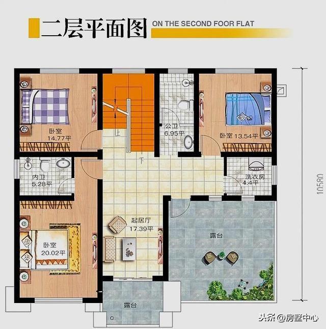 兩套占地120平的精致別墅設計圖，滿足所有地方對宅基地的限制