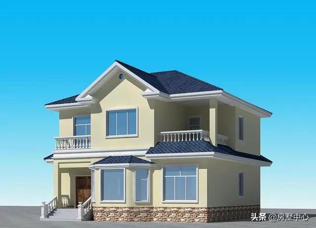 二層別墅設(shè)計(jì)圖，柴火房和車庫都有的歐式別墅，這才是農(nóng)村該有的樣子