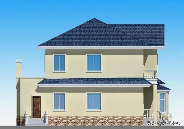 二層別墅設(shè)計(jì)圖，柴火房和車庫都有的歐式別墅，這才是農(nóng)村該有的樣子