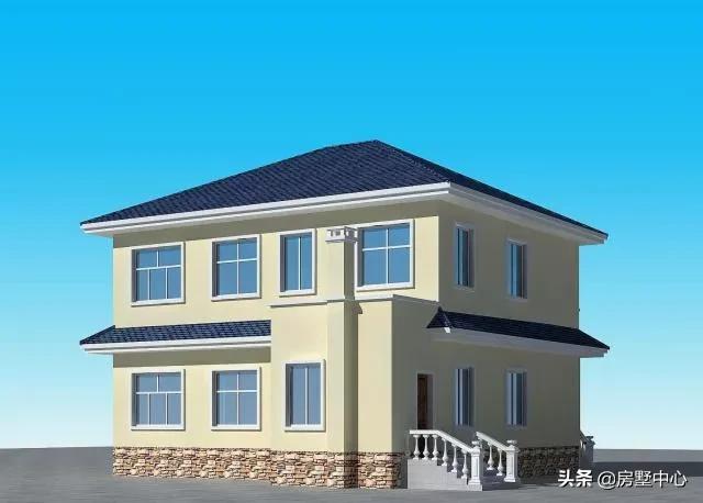 二層別墅設(shè)計(jì)圖，柴火房和車庫都有的歐式別墅，這才是農(nóng)村該有的樣子