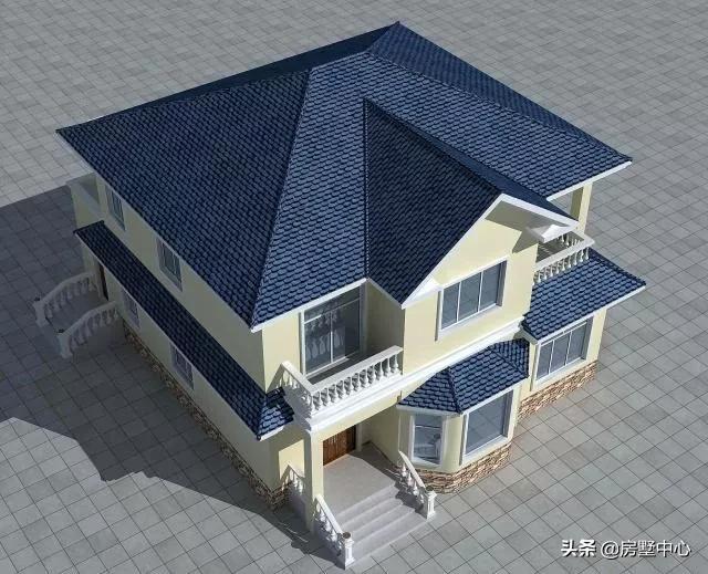 二層別墅設(shè)計(jì)圖，柴火房和車庫都有的歐式別墅，這才是農(nóng)村該有的樣子