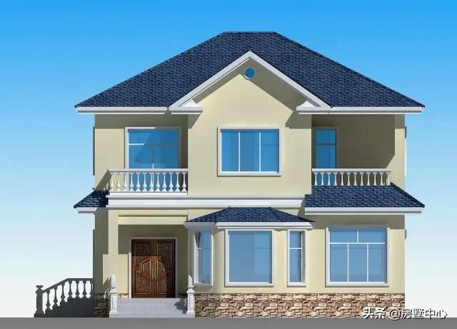 二層別墅設(shè)計(jì)圖，柴火房和車庫都有的歐式別墅，這才是農(nóng)村該有的樣子