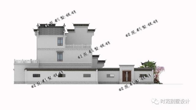 13x16米前庭后院三層中式別墅設(shè)計(jì)圖，挑空客廳，6室4廳完美農(nóng)村生活