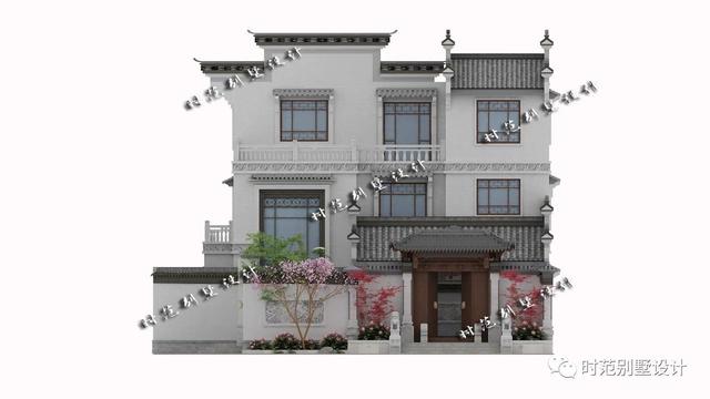 13x16米前庭后院三層中式別墅設(shè)計(jì)圖，挑空客廳，6室4廳完美農(nóng)村生活