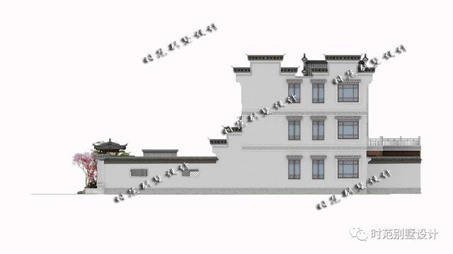 13x16米前庭后院三層中式別墅設(shè)計(jì)圖，挑空客廳，6室4廳完美農(nóng)村生活