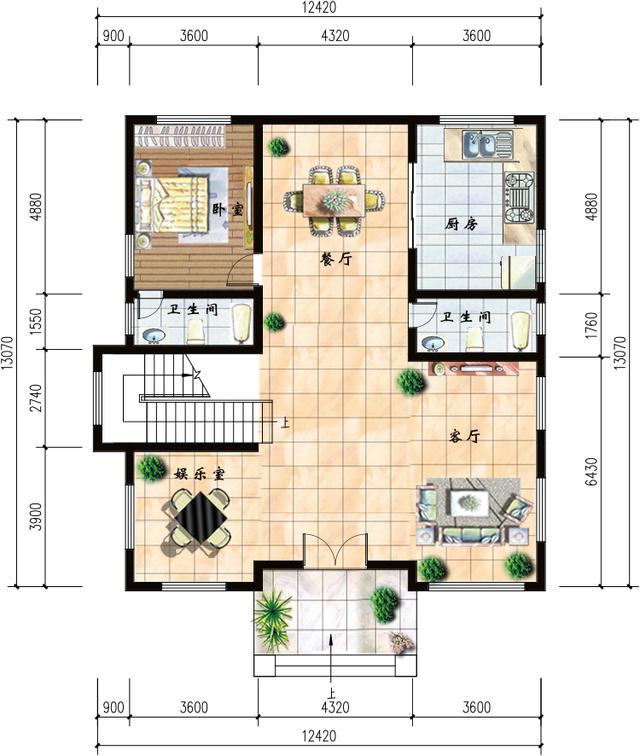 農(nóng)村別墅設(shè)計施工圖，全村大姑娘小媳婦都喜歡這樣的房子