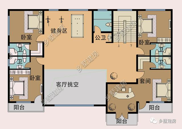 農(nóng)村別墅設(shè)計圖外形簡潔，室內(nèi)布局卻讓人大開眼界，城市別墅自愧不如！