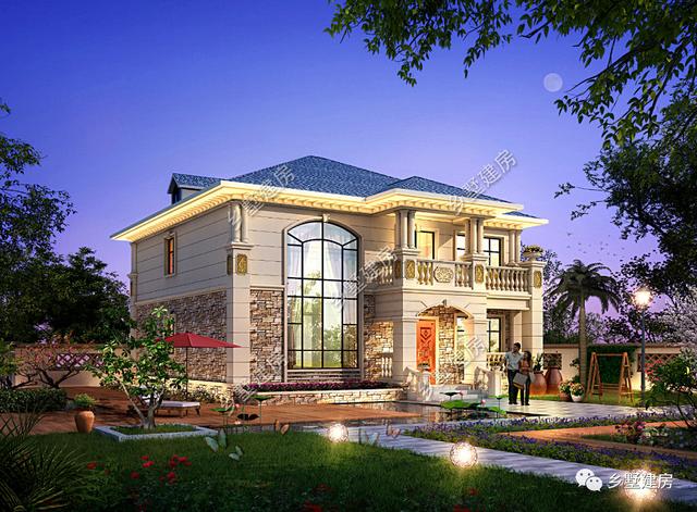 造型別致，立面豐富的三層坡屋頂自建別墅設(shè)計(jì)圖，超適合農(nóng)村生活