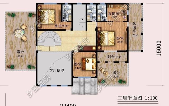 造型別致，立面豐富的三層坡屋頂自建別墅設(shè)計(jì)圖，超適合農(nóng)村生活