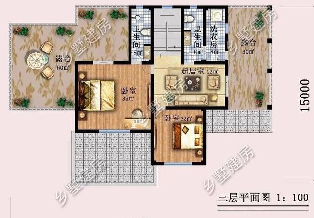 造型別致，立面豐富的三層坡屋頂自建別墅設(shè)計(jì)圖，超適合農(nóng)村生活