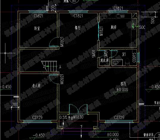 25萬(wàn)內(nèi)二層小別墅設(shè)計(jì)施工圖，一款設(shè)計(jì)3家曬房！