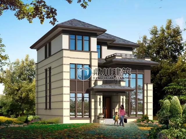 新中式三層別墅設(shè)計(jì)圖，經(jīng)典接地氣戶(hù)型，8間臥室盡享天倫！