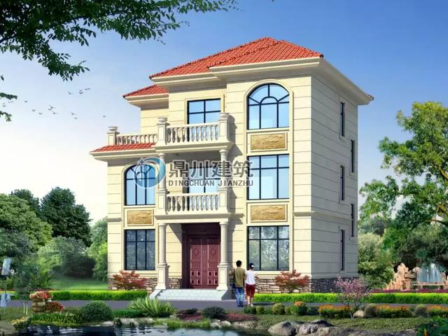 10×9米農(nóng)村三層別墅設(shè)計(jì)圖，30萬建5室4廳2書房帶大露臺(tái)和堂屋，心動(dòng)嗎