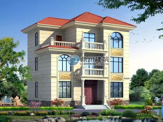 10×9米農(nóng)村三層別墅設(shè)計(jì)圖，30萬建5室4廳2書房帶大露臺(tái)和堂屋，心動(dòng)嗎