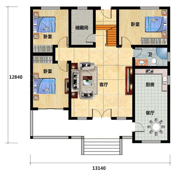 農(nóng)村自建房設(shè)計圖紙，用一層的價格蓋出二層樓，省時省力省錢