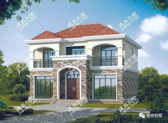 兩棟等面寬的農(nóng)村別墅設計圖推薦，主體23萬，美觀又實用