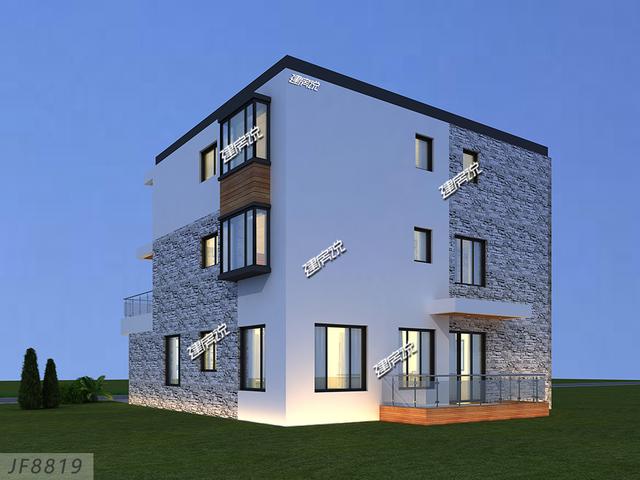 現(xiàn)代別墅設(shè)計(jì)圖，湖南富豪50萬(wàn)建成村里獨(dú)一棟，從此風(fēng)光無(wú)限