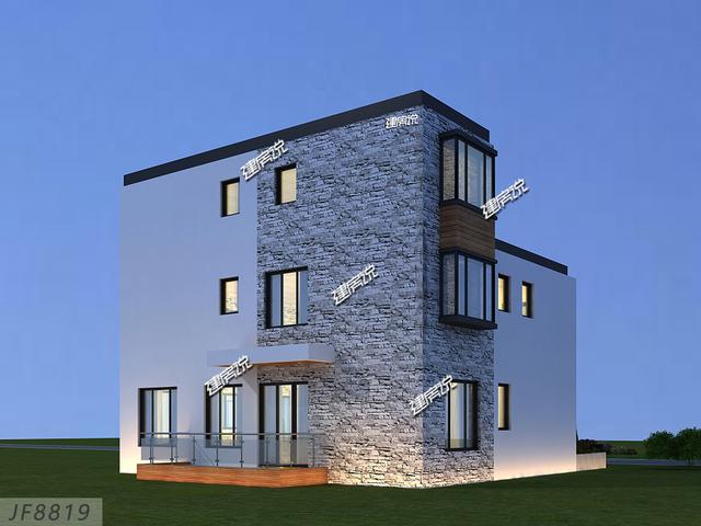 現(xiàn)代別墅設(shè)計(jì)圖，湖南富豪50萬(wàn)建成村里獨(dú)一棟，從此風(fēng)光無(wú)限