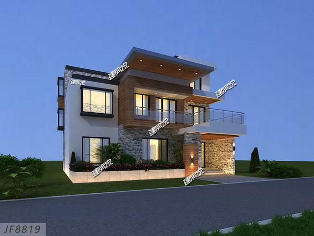 現(xiàn)代別墅設(shè)計(jì)圖，湖南富豪50萬(wàn)建成村里獨(dú)一棟，從此風(fēng)光無(wú)限