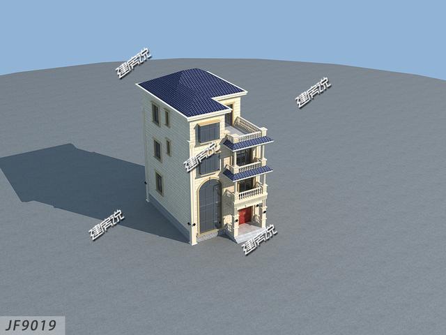 4層洋樓設計圖紙，湖南老板花50萬建了一棟，把村里的別墅都比下去了