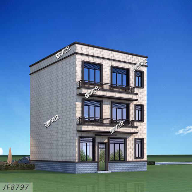 24萬建一棟平頂中式別墅設計圖紙，漂亮又實用，鄉(xiāng)親們都羨慕不已