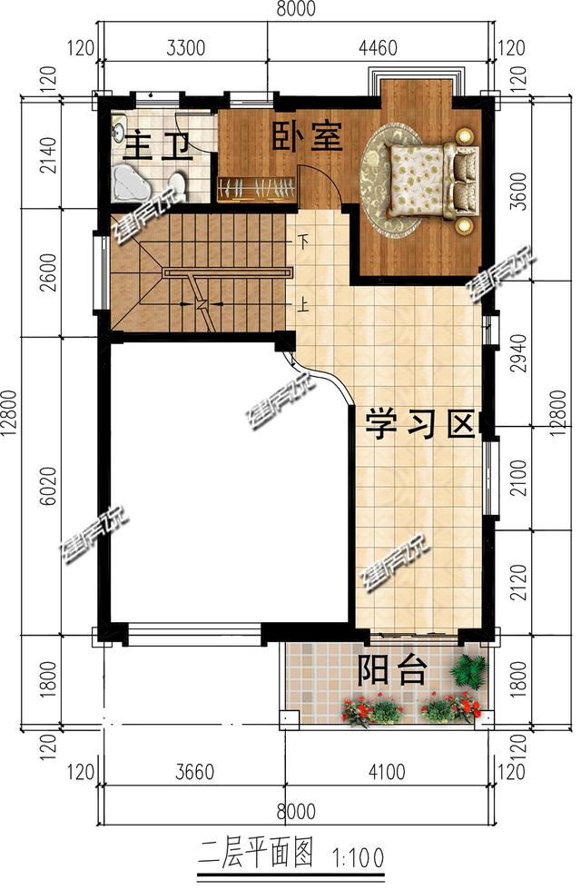 8x12.5米自建別墅設(shè)計圖，宅基地小也能設(shè)計高大上，蓋好成村里地標