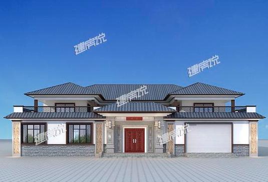 廣東富豪搶著蓋的四合院別墅帶設計圖，帶有庭院大車庫，設計美極了