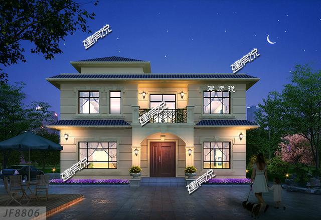 二層農(nóng)村別墅設(shè)計(jì)圖，35萬(wàn)真正的美觀實(shí)用，不比城里百萬(wàn)豪宅差