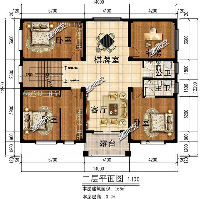 二層農(nóng)村別墅設(shè)計(jì)圖，35萬(wàn)真正的美觀實(shí)用，不比城里百萬(wàn)豪宅差